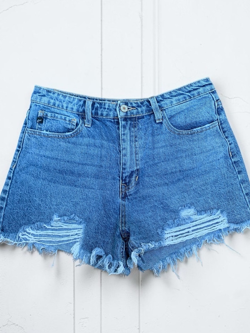 Kancan Blue Distressed Denim Women’s Shorts 29